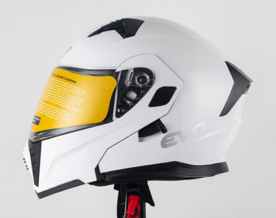 EVO Kask Çeneden Açılır Beyaz Beden: M