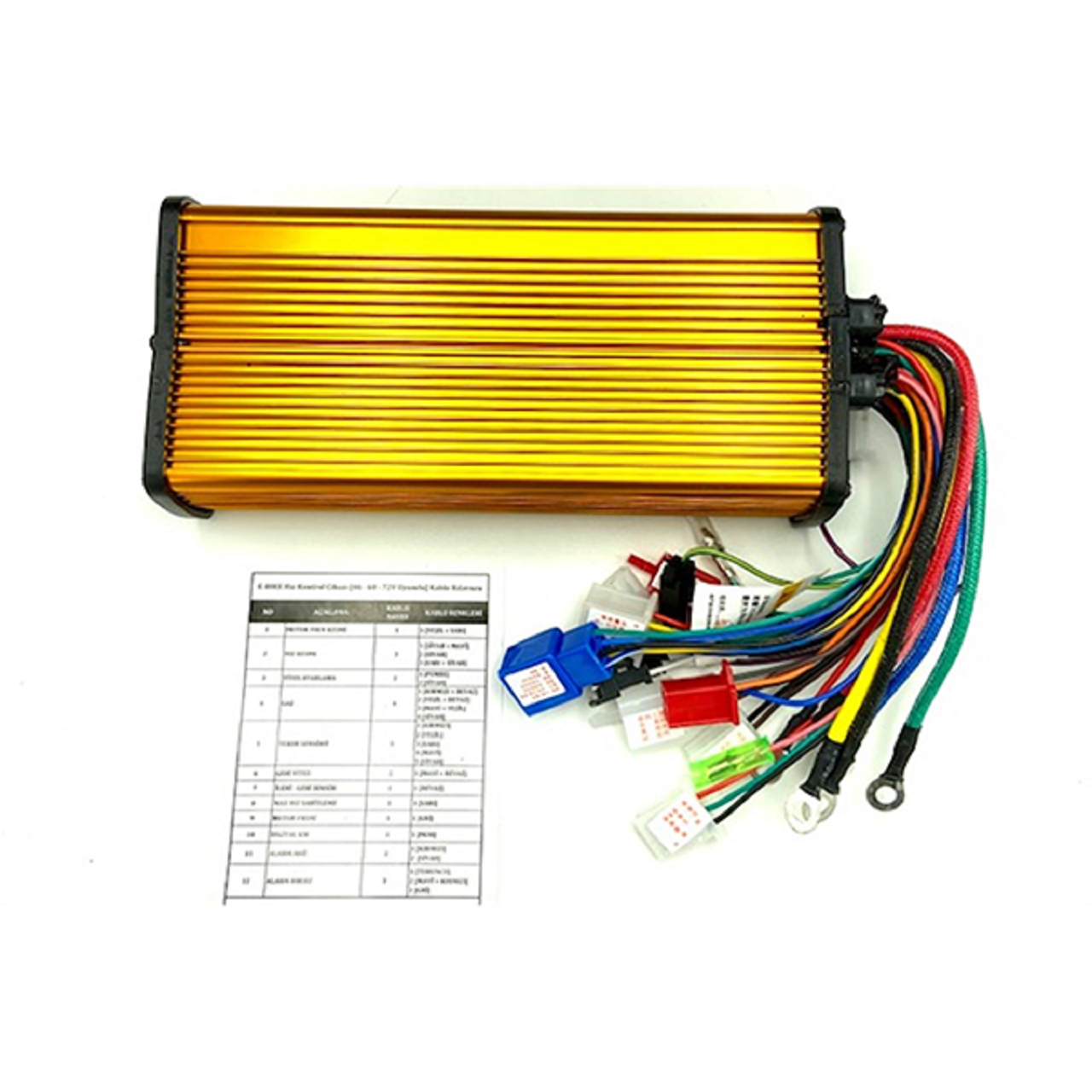 E-Bike 48-60-72V Hız Kontrol Cihazı 1200W Akıllı Beyin Monero