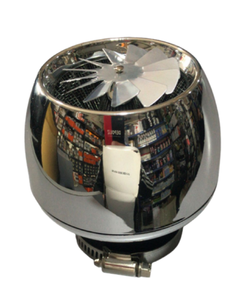 Motosiklet Hava Filtresi Açık Modifiye 35mm Fanlı Karbon Motomaster