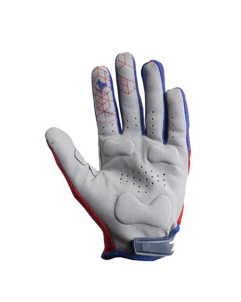 Motosiklet Eldiven MX Serisi Kırmızı - Mavi Beden:L WLF RACİNG