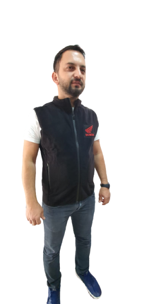 Motosiklet Yelek Polar Honda Beden:m Siyah Prosev