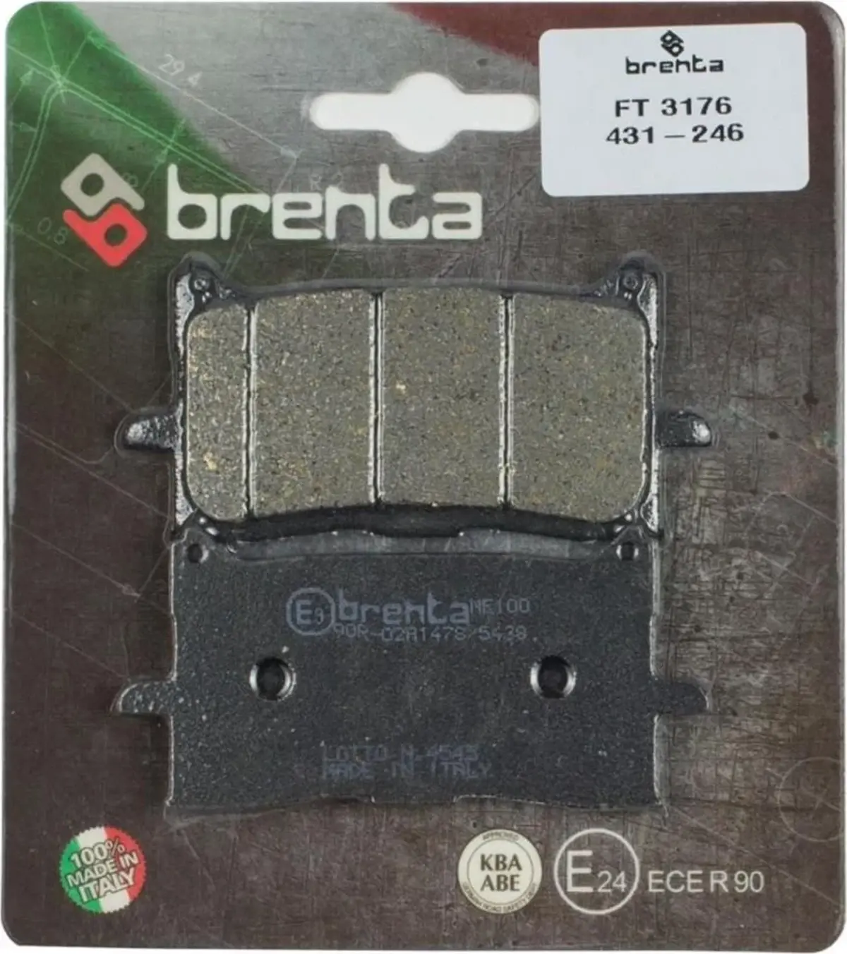 Motosiklet Fren Balatası FT3176 Organik Brenta