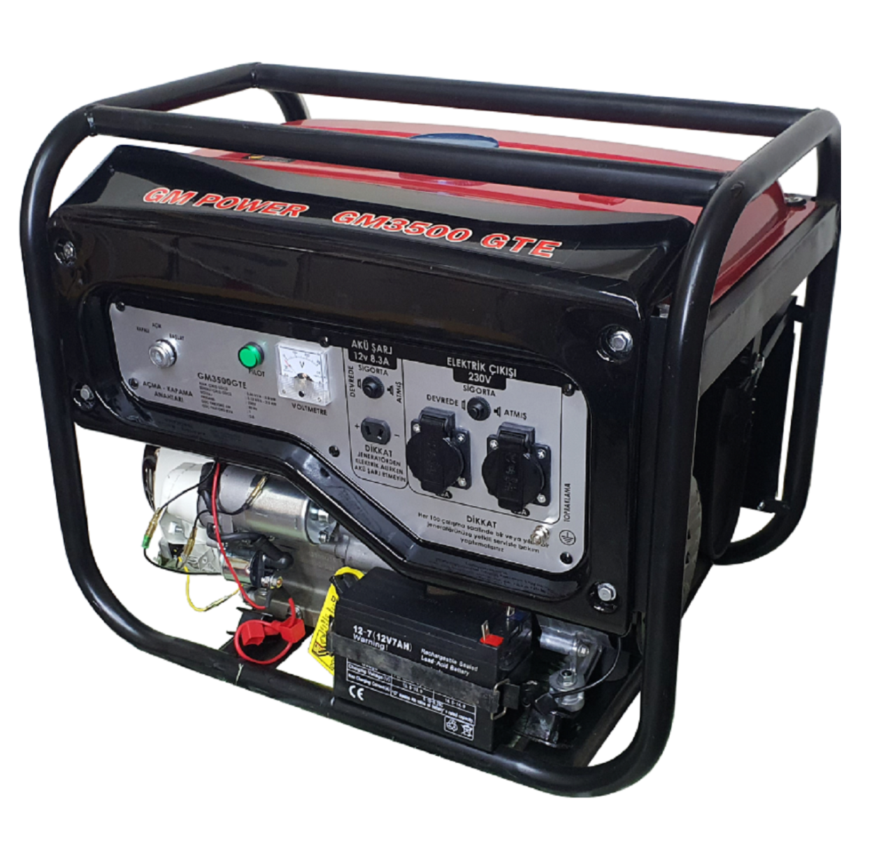 Gmpower G3500 GTE Benzinli Jeneratör Monofaze Marşlı Bakır Sargılı