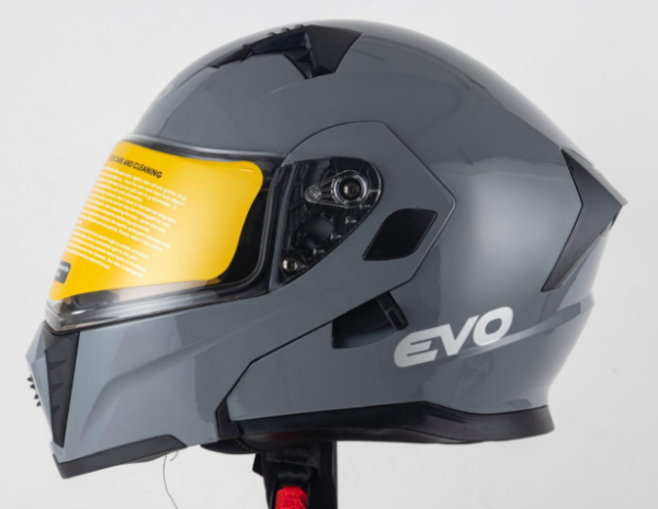 EVO Kask Çeneden Açılır Mat Gri Beden: XL