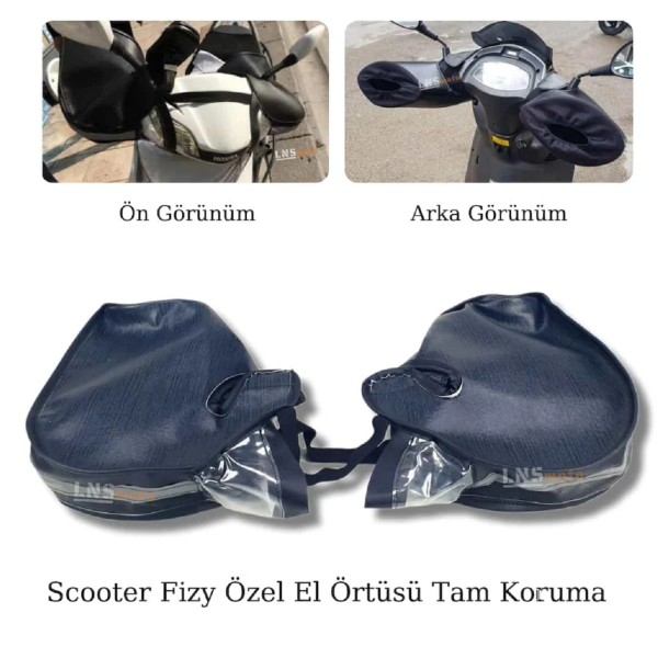 Scooter Serisi El Rüzgarlığı Fizy Modeli Büzgülü Tam Koruma EMPAR