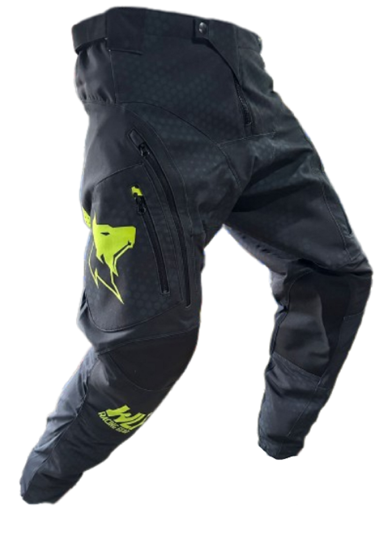 Motosiklet Pantolon Fosforlu Sarı - Siyah Beden: 32 WLF RACİNG