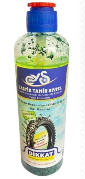 Motosiklet Sıvı Lastik Tamir Kiti Parçacıklı 380ml Prc