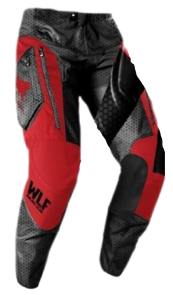 Motosiklet Pantolon Siyah - Kırmızı Beden: 38 WLF RACİNG