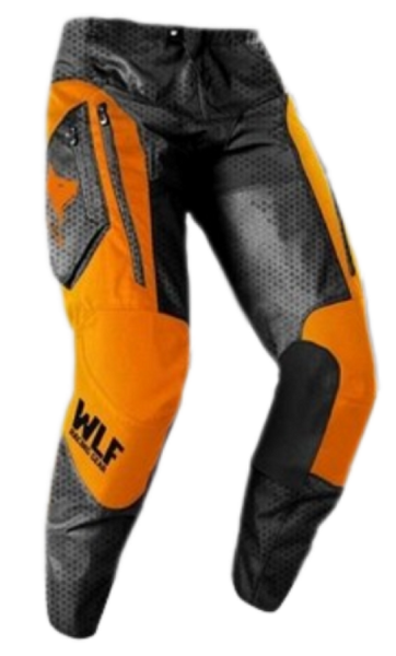 Motosiklet Pantolon Siyah - Turuncu Beden: 36 WLF RACİNG