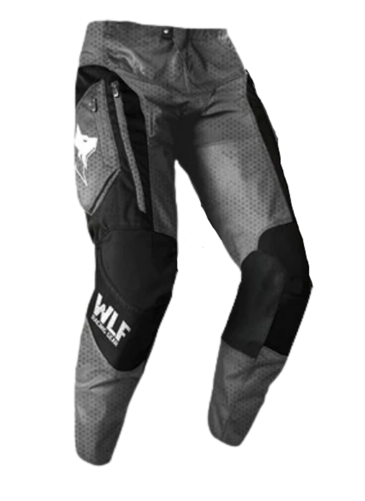 Motosiklet Pantolon Siyah - Gri Beden: 36 WLF RACİNG