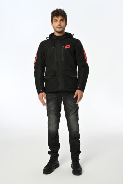 LS2 Metropolis Evo Mont Siyah-Kırmızı Beden: XL