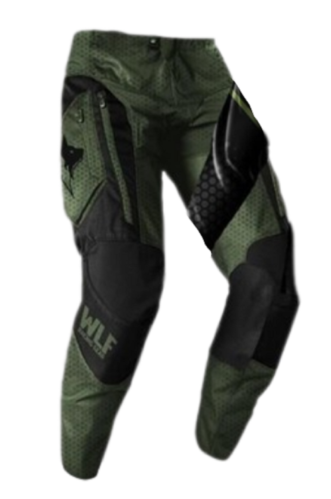 Motosiklet Pantolon Yeşil - Siyah Beden: 38 WLF RACİNG