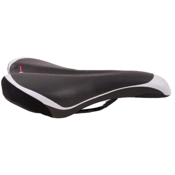 Bisiklet Sele 285 x 143mm Siyah - Beyaz Monero