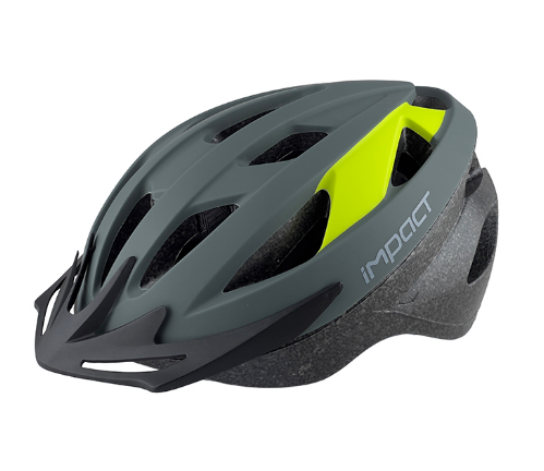 Bisiklet Kask Vernion Işıklı Füme-Lime BEden:L Impact