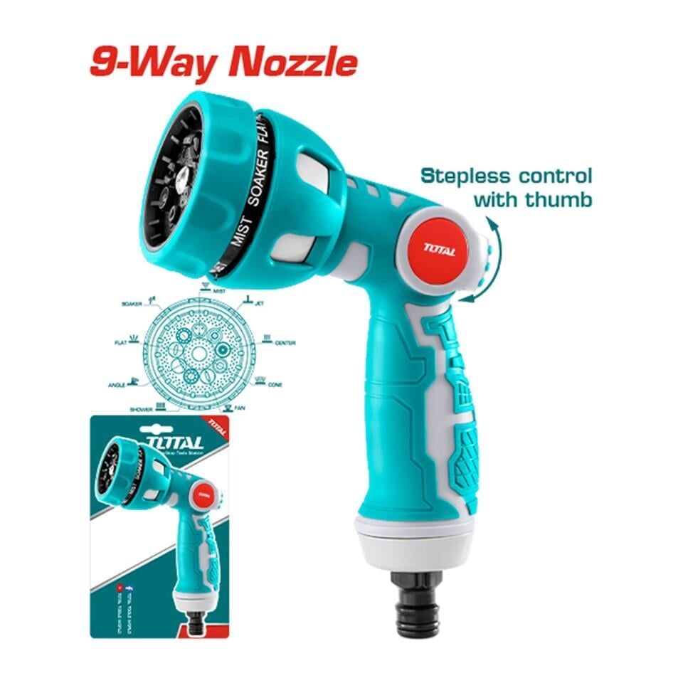 Total THWSG6091 Sulama Tabancası 9 Fonksiyonlu