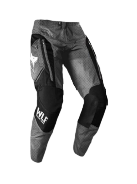Motosiklet Pantolon Gri - Siyah Beden: 40 WLF RACİNG