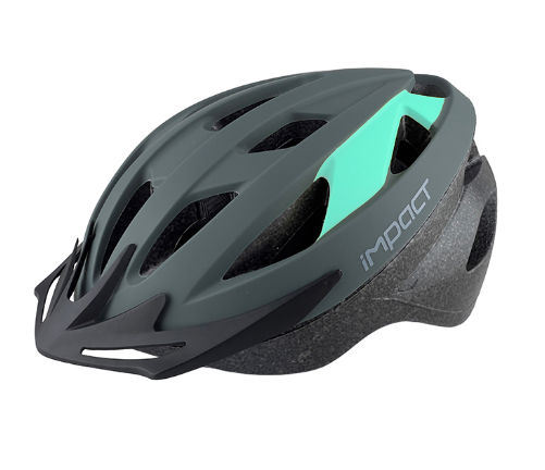 Bisiklet Kask Vernion Işıklı Siyah-Açık Mavi Beden:M Impact