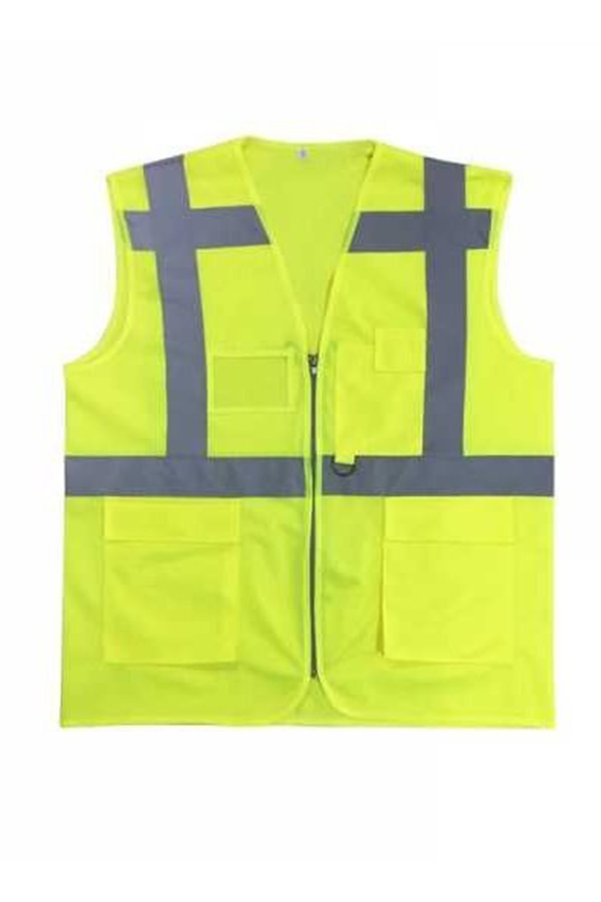 Motosiklet-Bisiklet Yelek Fosforlu SARI Ön-Arka Cepli Beden: XL Empar