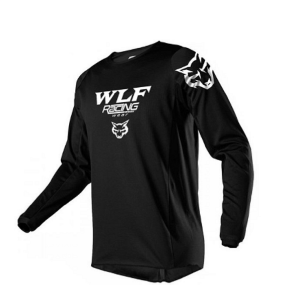 Motosiklet Jersey Siyah Beden: L WLF RACİNG