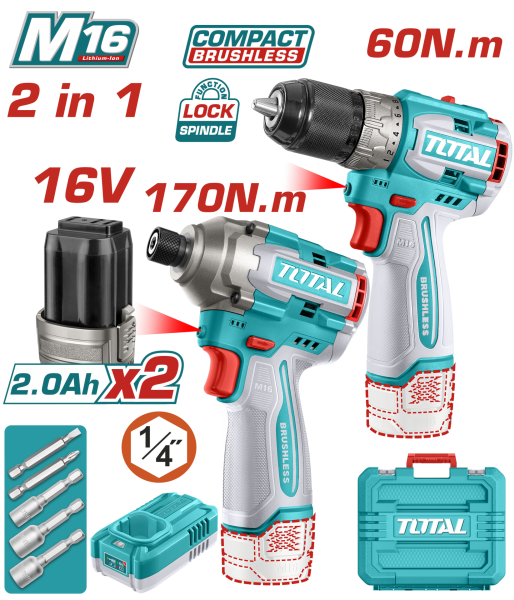 Total TOSLI240968E Matkap ve Darbeli Vidalama SET
