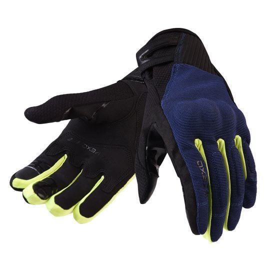 Motosiklet Eldiven Globe Mavi-Neon Sarı Beden :L Vexo