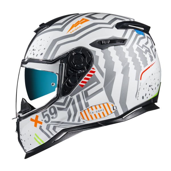 NEXX SX.100 Kask Enigma Beyaz-Gri Beden: S