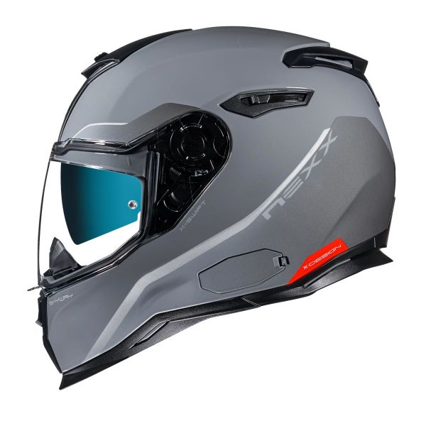 NEXX SX.100 Kask Skyway Gri-Kırmızı Beden: XXL