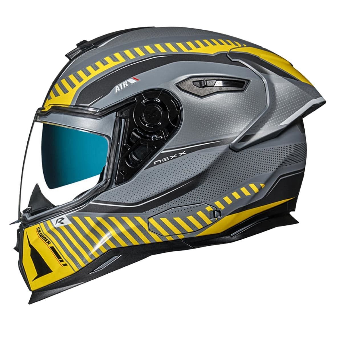 NEXX SX.100R Kask Skidder Mat Sarı-Gri Beden: M