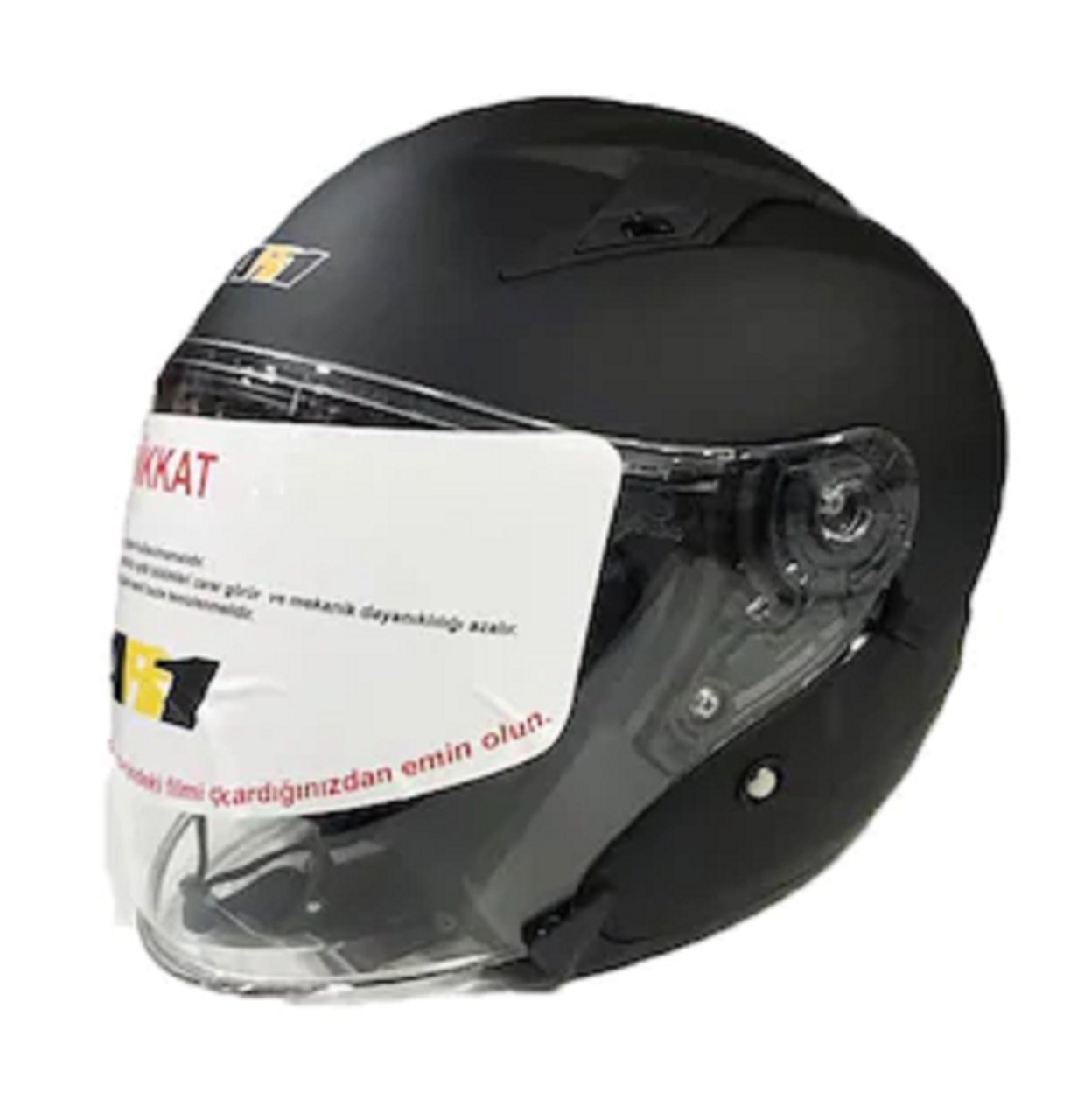 Motosiklet Kask Çenesiz Yazlık Vizörlü Siyah Beden:l Rr-881 Monero