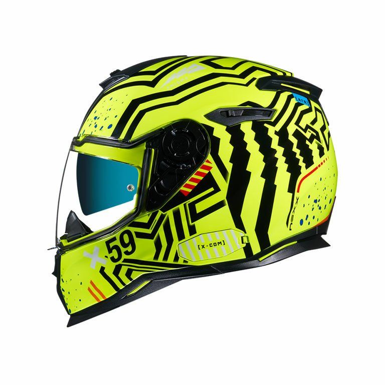 NEXX SX.100 Kask Enigma Neon Sarı-Siyah Beden: M