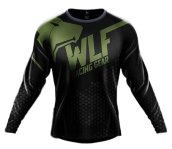 Motosiklet Jersey Yeşil Beden: XXL WLF RACİNG