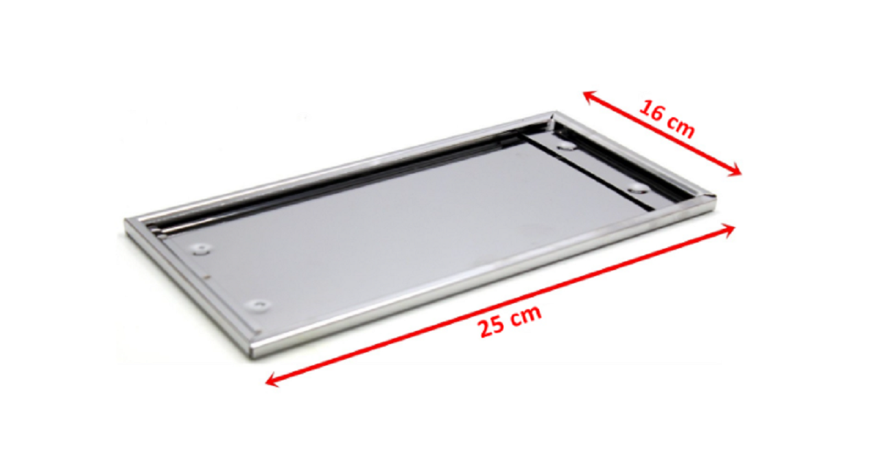 Motosiklet Plakalık Krom Çerçeveli 16cm-25cm Yerli