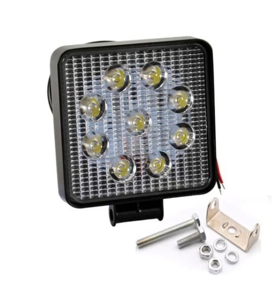 Motosiklet Kare Far Ledli 9 Lı Küçük PRC