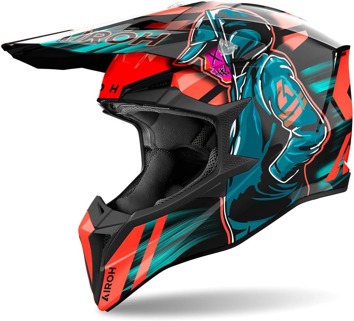 Airoh Wraap Cyber Kask Orange Beden: M