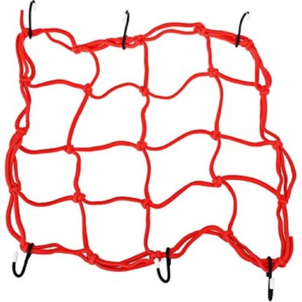 Motosiklet Kask File Kancalı Kırmızı Yerli