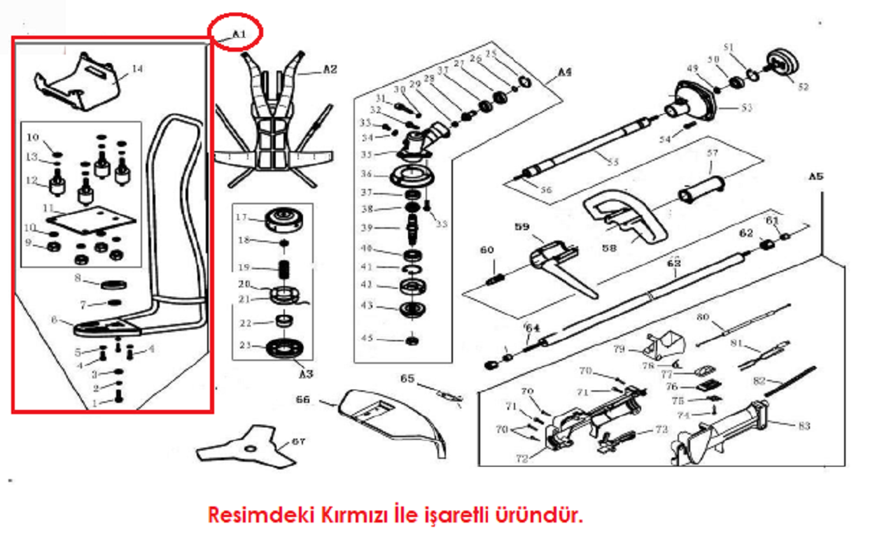 Tırpan BG430-520 Askı Demiri Sırt Tipi Antrac