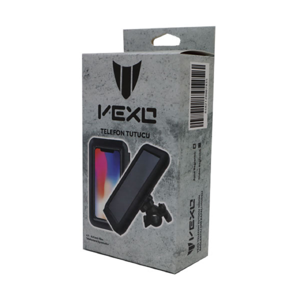Motosiklet Telefon Tutucu Gidon Bağlantılı M5 Kapalı Model VEXO