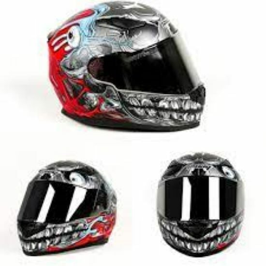 CRN FS 816 Kask Black Red Beden: XL