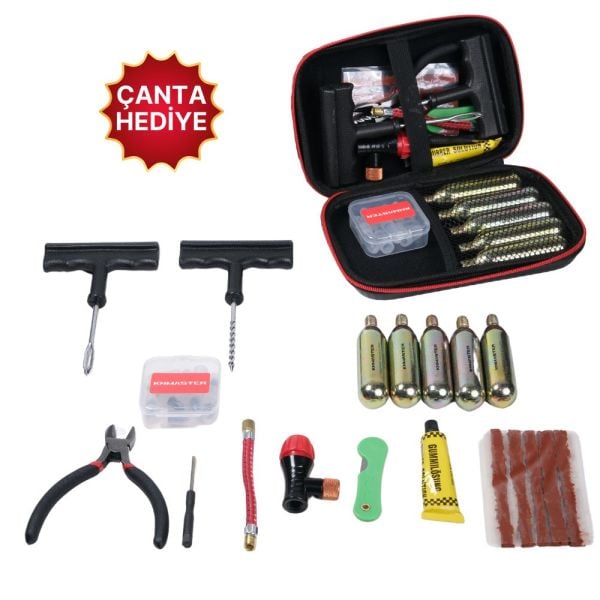 Knmaster Motosiklet Lastik Tamir Seti