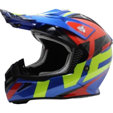Motosiklet Kask Cross Serisi Mavi Beden:l Free-m