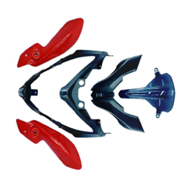 Bajaj Pulsar NS 200 Far Grenaj Seti 5 Parça Kırmızı Prc