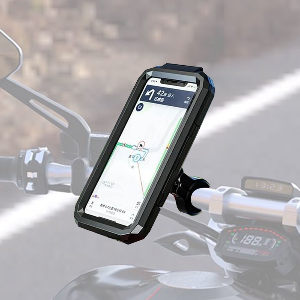 Motosiklet TT-900 Titreşim Önleyicili Gidona Monte Telefon Tutucu KNMASTER