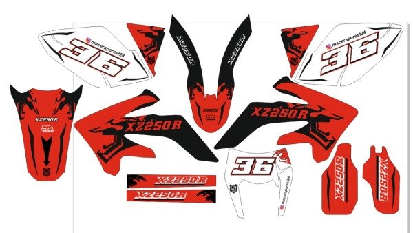 Apache XZ250R Sticker Seti 17-27hp
