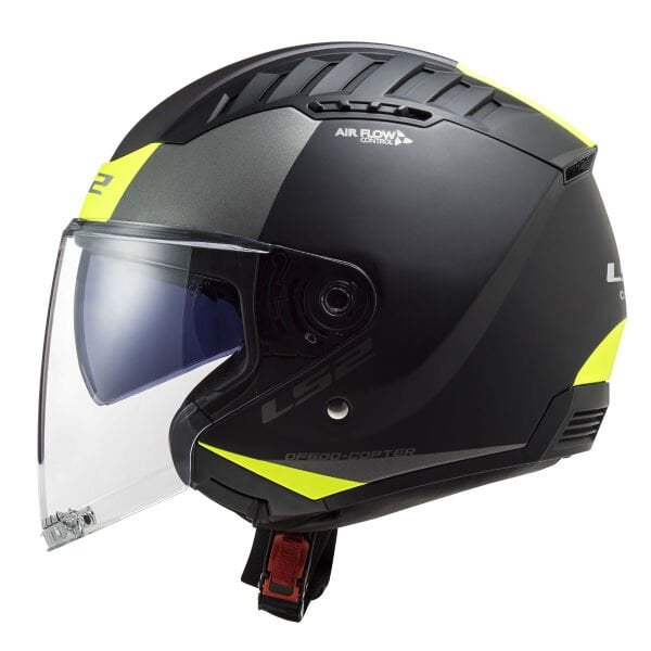 LS2 Copter 2 Urbane Kask Mat Siyah-Neon Sarı Beden: M
