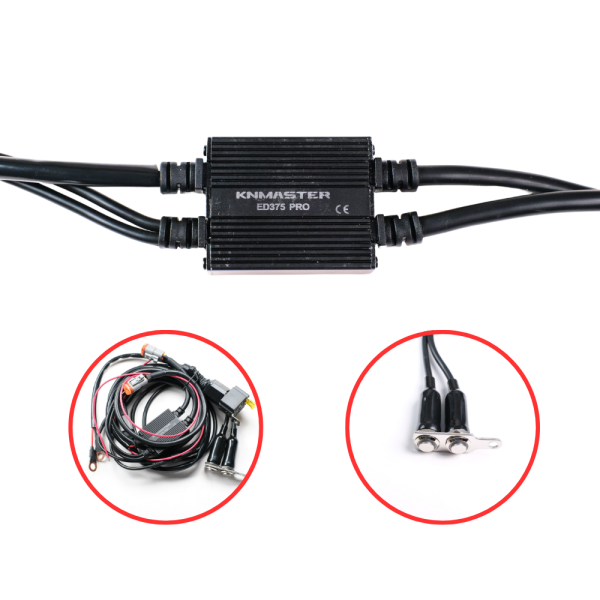 Motosiklet ED-375 PRO A: Çift Tuşlu Role Sistemli Çakar Modülü KNMASTER