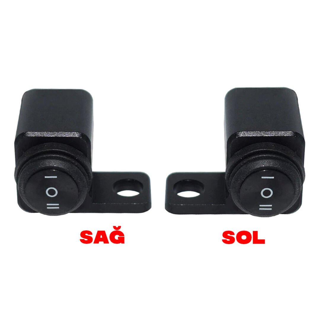 Motosiklet Ayna Bağlantılı Çift Fonksiyonlu Motosiklet Aç Kapa Düğmesi KNMASTER