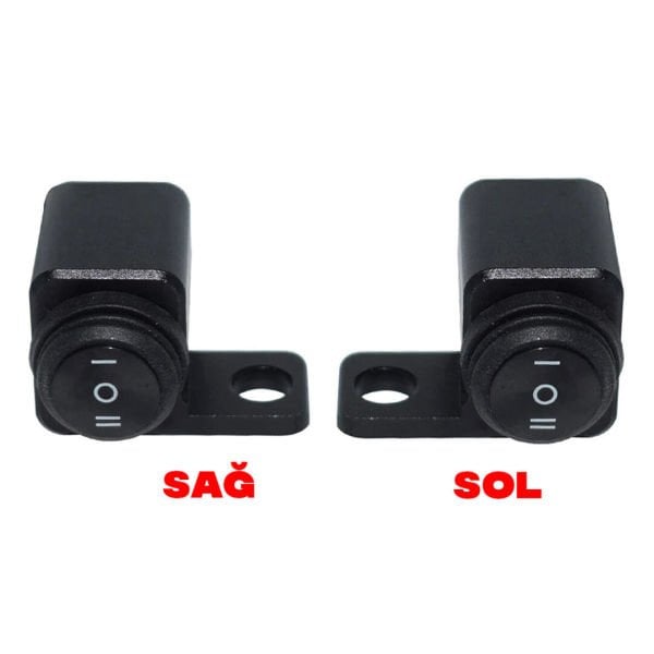 Motosiklet Ayna Bağlantılı Çift Fonksiyonlu Motosiklet Aç Kapa Düğmesi KNMASTER