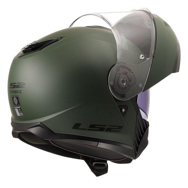 LS2 Strobe 2 Kask Mat Yeşil Beden : XL