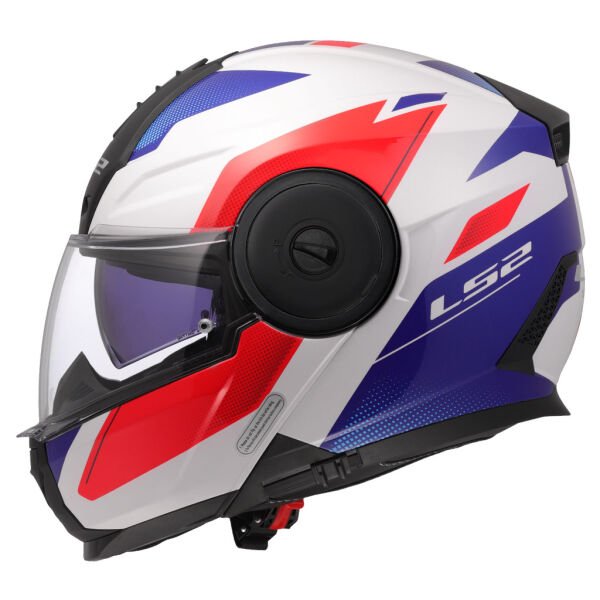 LS2 Scope 2 Duria Kask Beyaz Mavi-Kırmızı Beden: L