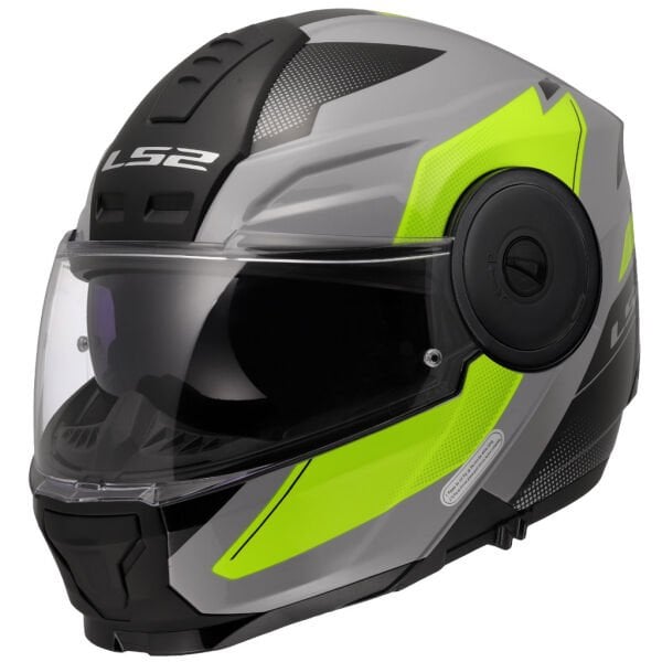 LS2 Scope 2 Duria Kask Gri-Neon Sarı Beden: L